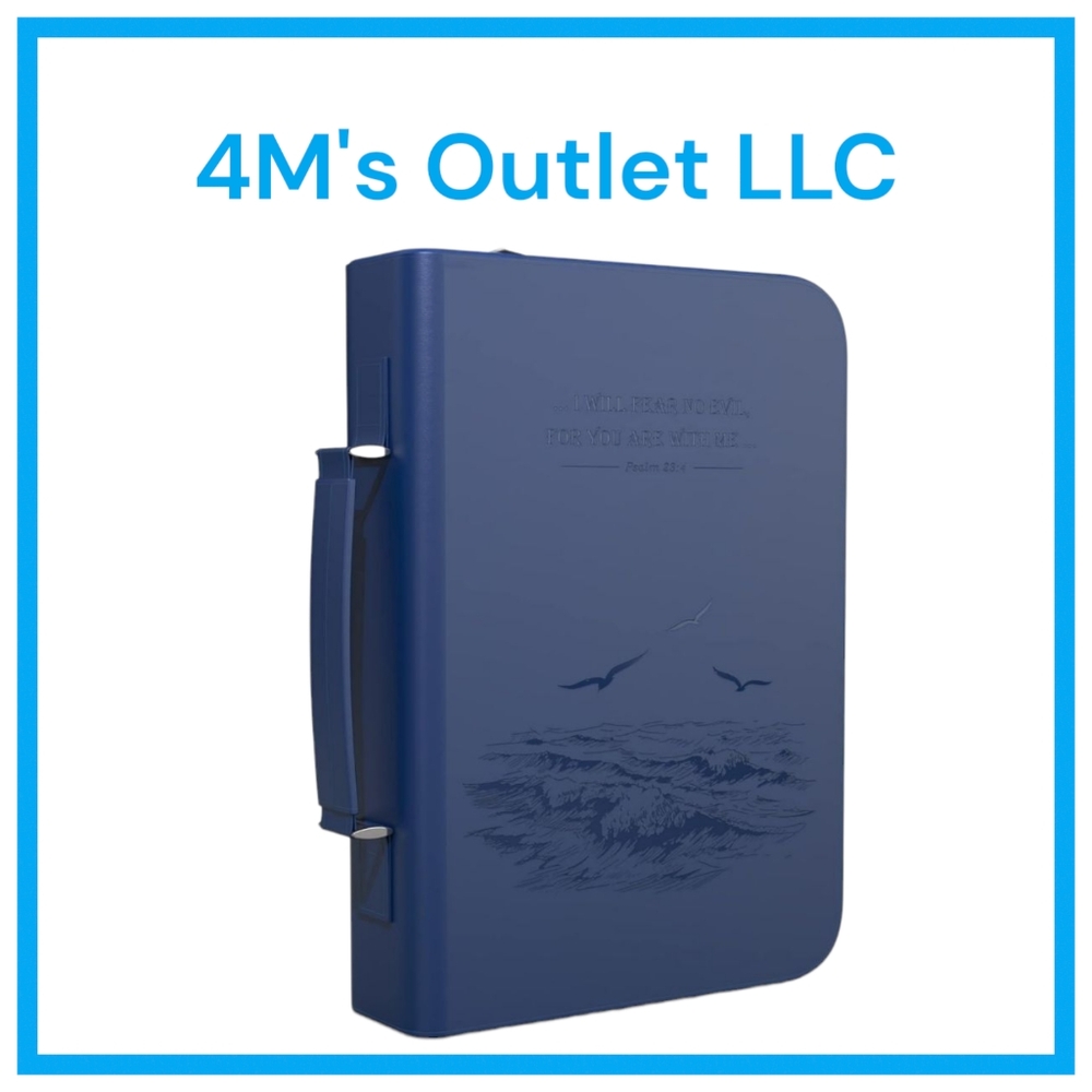 Blue Bible Cover with Handle